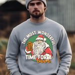 Load image into Gallery viewer, THE MOST WONDERFUL TIME FOR A BEER / CHRISTMAS SWEATSHIRT
