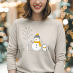 Load image into Gallery viewer, CUTE SNOWMAN WITH DOG / CHRISTMAS SWEATSHIRT
