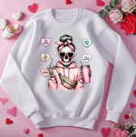 Load image into Gallery viewer, SKELETON FUNNY VALENTINE&#39;S DAY CREWNECK
