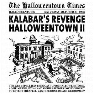 Halloween Town Times Newspaper -  Sublimation Bella + Canvas Unisex T-Shirt