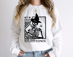 Load image into Gallery viewer, Get In Loser, We&#39;re Saving Halloween Town - Vinyl Printed Crewneck Sweatshirt
