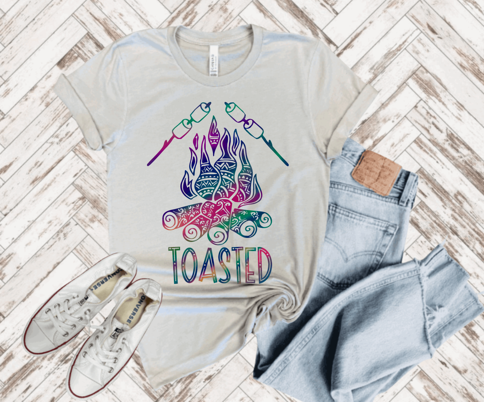 TOASTED MARSHMELLOWS CAMPING TEE