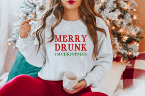 Merry Drunk, I'm Christmas Crewneck Sweatshirt