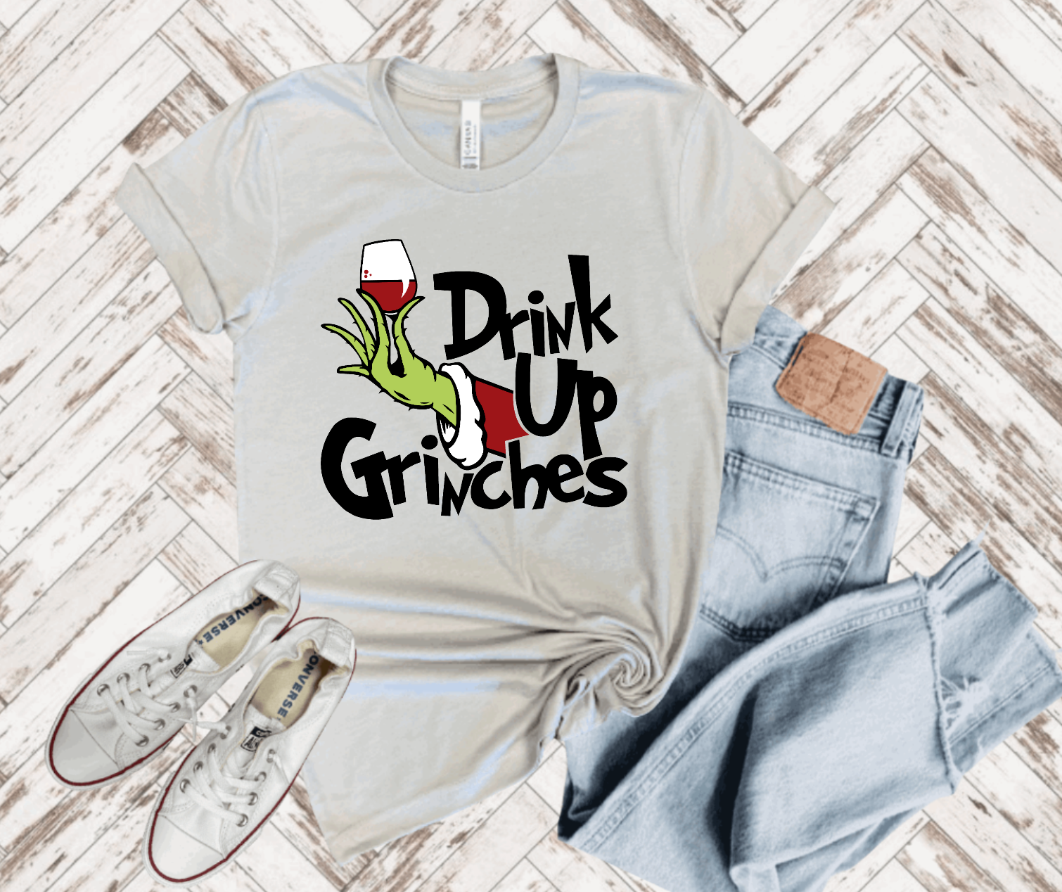 Drink up Grinches - Christmas Tee
