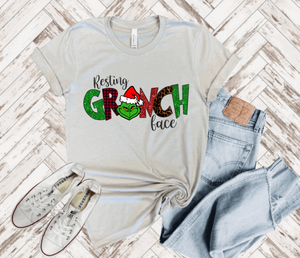 Resting Grinch Face - Christmas Tee