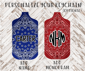 PERSONALIZED HAND SANITIZER KEYCHAIN POUCHES
