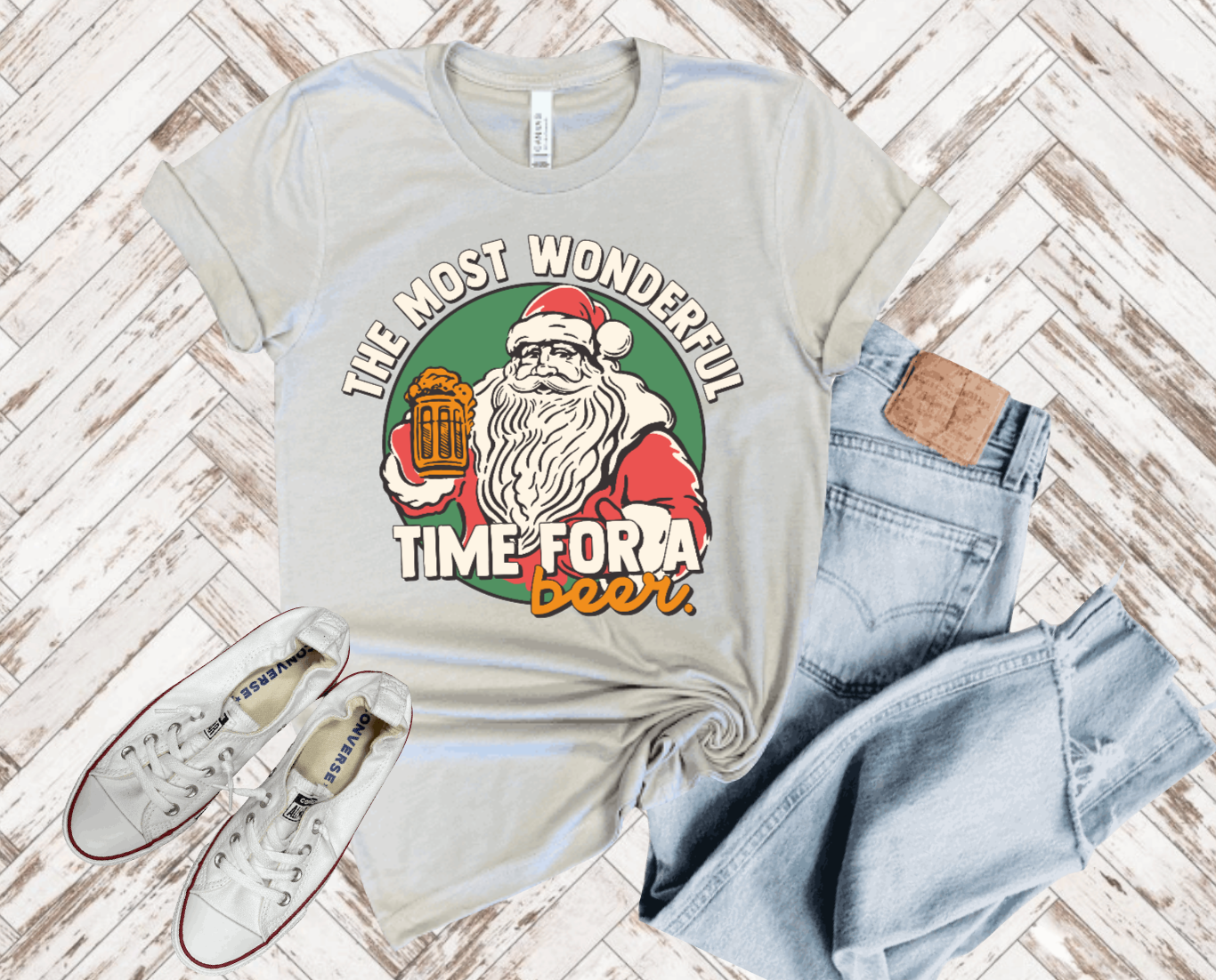 Most Wonderful Time for a Beer - Christmas Tee