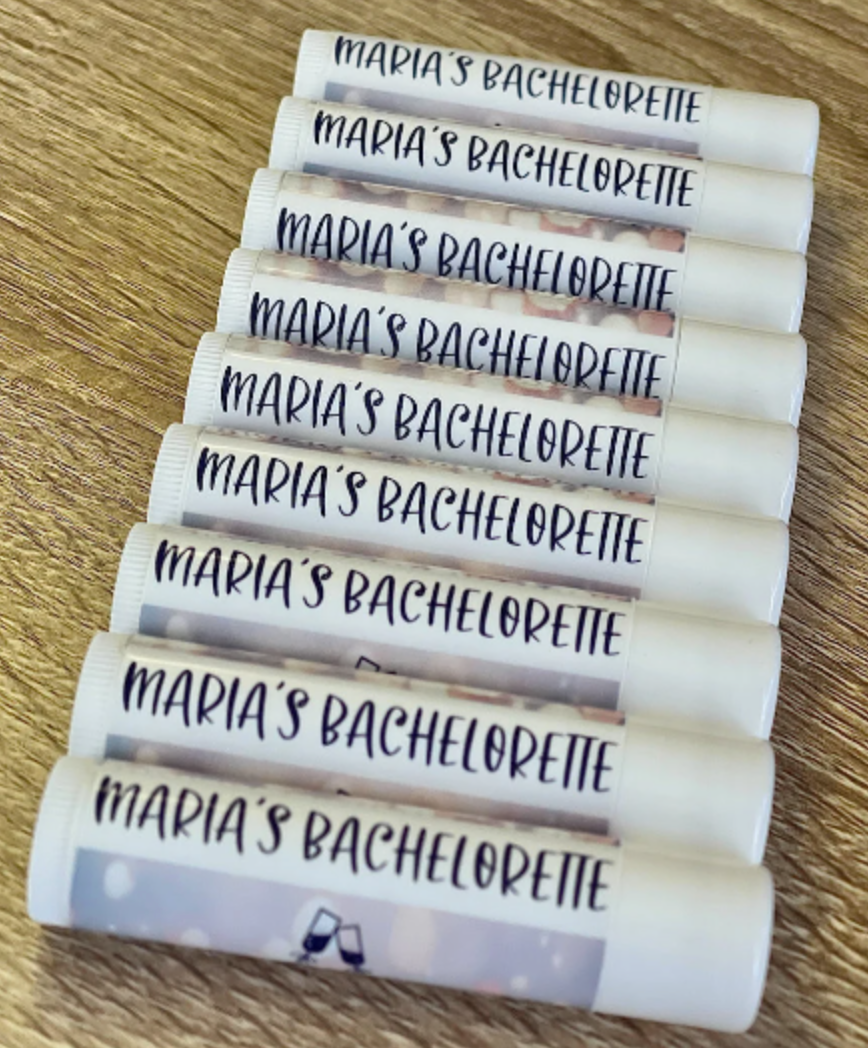 Custom Chapsticks for Bachelorette Party / Birthday Party