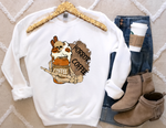 Load image into Gallery viewer, HORROR COFFEE SWEATSHIRT
