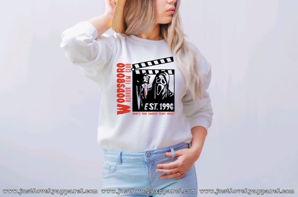 Woodsboro Film Club, Ghostface - Sublimation Crewneck Sweatshirt