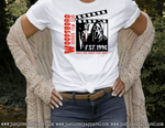 Load image into Gallery viewer, Woodsboro Film Club , Ghostface -  Sublimation Bella + Canvas Unisex T-Shirt
