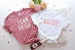 Load image into Gallery viewer, BRIDE AND TEAM BRIDE -  THEMED BACHELORETTE T-SHIRT
