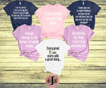Load image into Gallery viewer, ROM COM MOVIE QUOTES -  THEMED BACHELORETTE T-SHIRT
